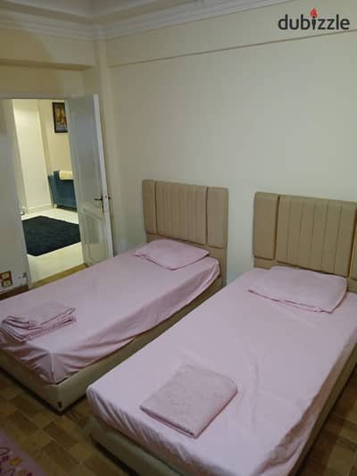 Furnished apartment for rent 170 meters for a long duration or days next to Costa Cafe and Al Ahly Club