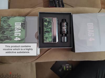 Drag 4 + بطاريات sotto + شاحن خارجي