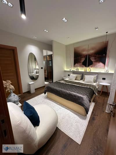 Furnished modern apartment for rent in Al Patio Oro Compound in New Cairo, located near 90th Street, Point 90 area.