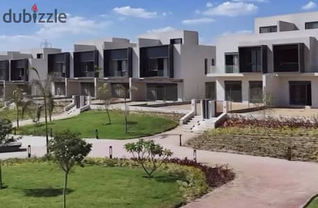 Corner townhouse villa for sale at a special price, ready to move in Karma Gates Compound, Sheikh Zayed