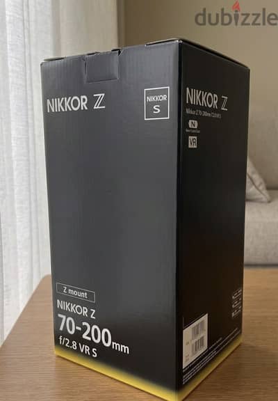 Nikon Z 70-200mm f2.8 VR S جديدة لم تستخدم