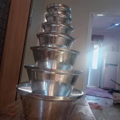 طقم حلل شاورما المونيوم جديد