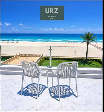 Unique fully finished chalet directly on the sea with panoramic full sea view in North Coast Ras El Hekma near La Vista Cali Coast Amwaj Hacienda
