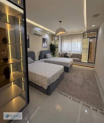Furnished 121 sqm apartment for rent in Al Rehab, Group 121, near the American University in Cairo (AUC).