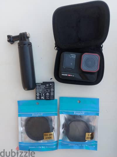 Insta360 Ace Pro 2 - حالة الزيرو بكل المشتملات (فرصة لصناع المحتوى)