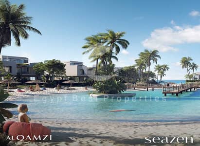 استلام قريب شاليه 3 غرف نوم للبيع اطلاله لاجون فى سيزين راس الحكمة الساحل الشمالى علي 8 سنوات تقسيط