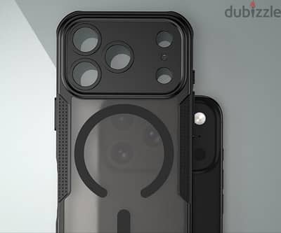 كفر iPhone 17 Pro Max مطفي مقاوم للخدش وضد الصدمات مع MagSafe