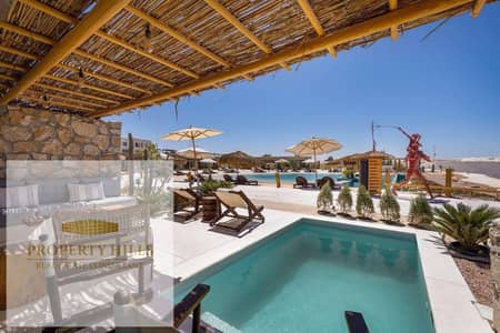 Chalet with a private garden in Mary Bay Ras Al-Hikma with a hotel finish