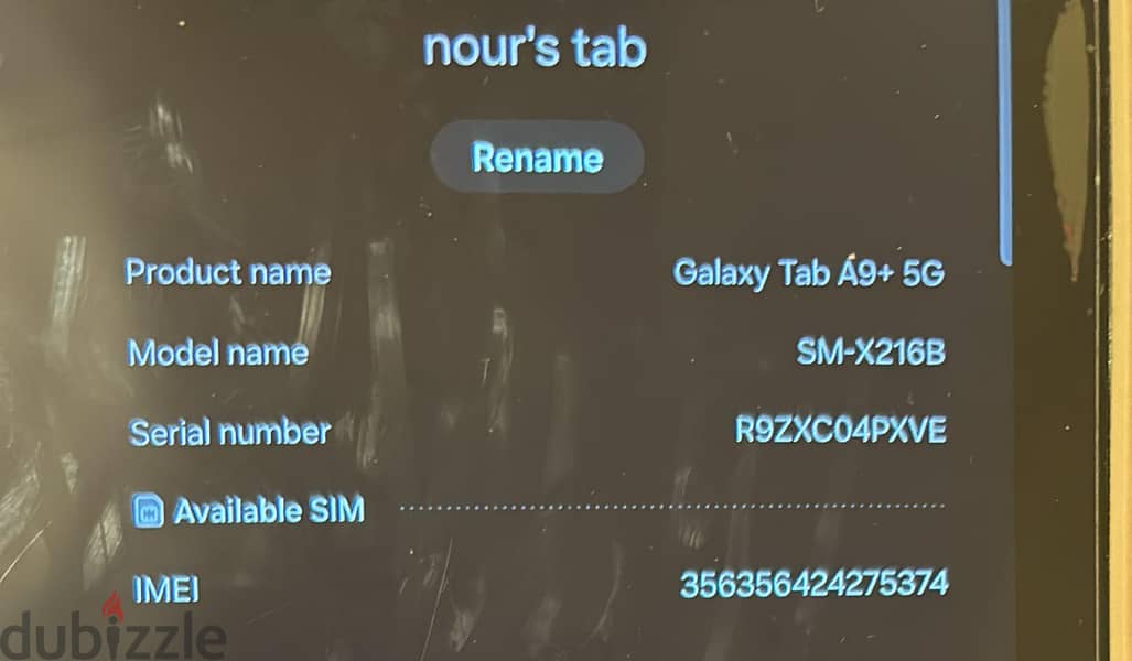 samsung tab A9 plus 5g 128gb 4