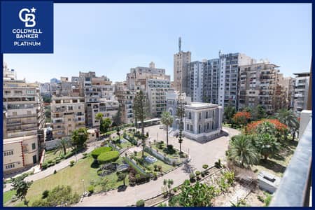 شقة للبيع 190 م سابا باشا (خطوات من قصر الميرغني) - بسعر (9.250. 000ج / كاش)-فيو لاند سكيب مطلات مفتوح بالكامل.