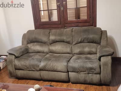 American Furniture 3 Seater & 2 Seater Reclining Sofas