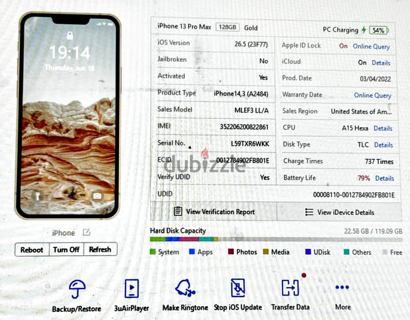 iPhone 13 pro max Gold 1