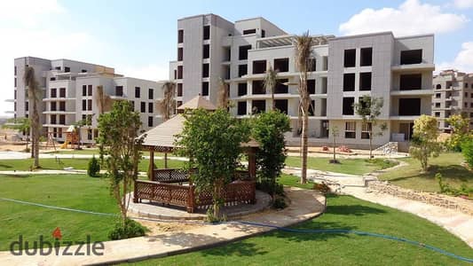 Apartment for sale 130 meters in Creek Park Compound, 6th of October, next to Garden Hills, northern expansions, one million and 850 thousand cash, immediate receipt without finishing, 2 bedrooms and 2 bathrooms, floor 2 with elevator