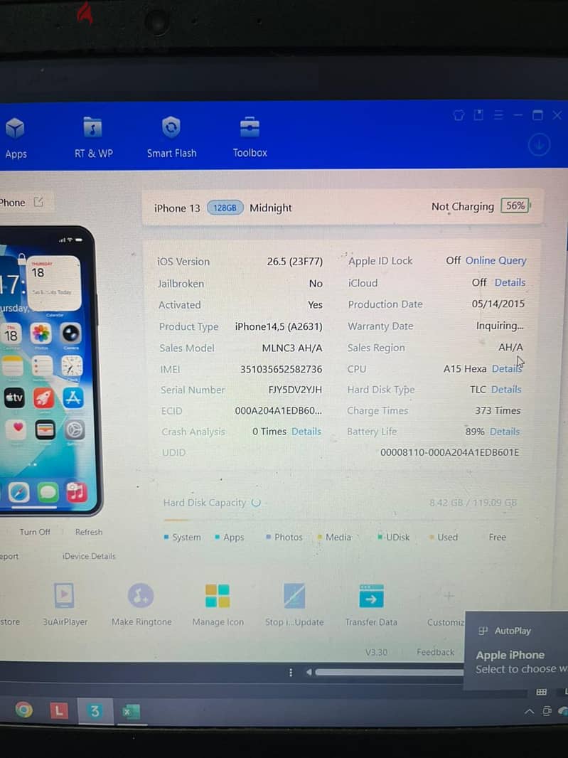 Iphone 13 89% 6
