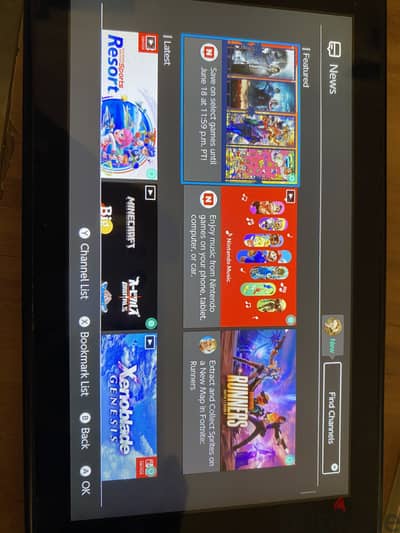 Used Nintendo switch with games