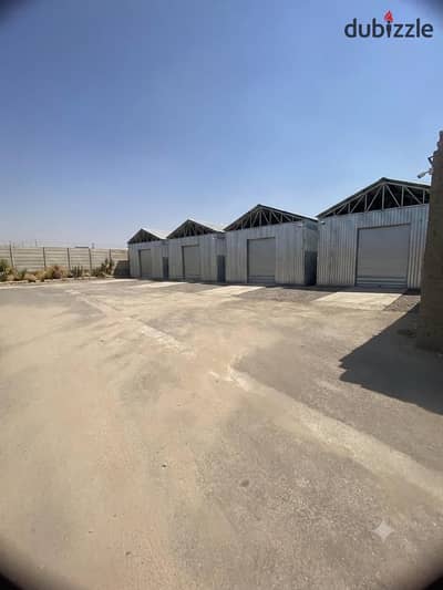جمالون للايجار بالمنطقه الصناعيه علي الطريق الرئيسي القاهره بلبيس الصحراوي ارض اسفلت شامل جميع المرافق بمساحات تبداء من 500 م ومضاعفاتها