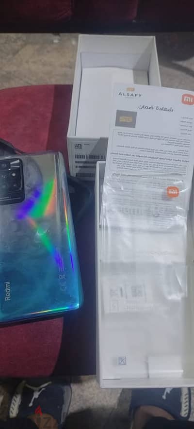 موبايل Redmi 10 مستعمل بحالة ممتازة بالبوكس للبيع