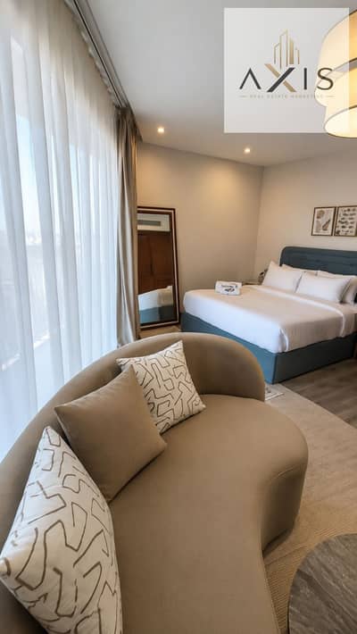 Luxury Furnished Studio for rent in G+20 at an amazing price, 75 square meters, in Zed West Compound el sheikh zayed