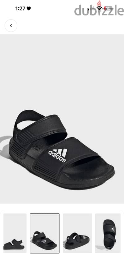 Adidas black slipper