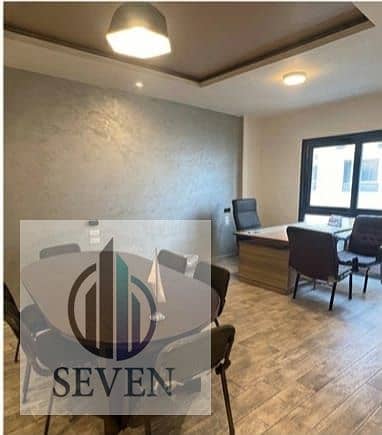 *Ultra-modern office for rent, 120 m², Rehana Plaza Al-Morshedy, the most elegant administrative building in Zahraa Al-Maadi*