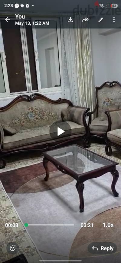 شقه بالعفش والاجهزه للبيع