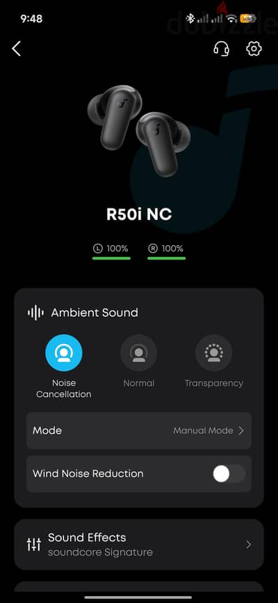 سماعة Soundcore R50i NC black