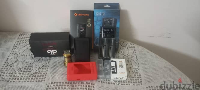 فيب t200 مود + بطاريات + شاحن خارجي + جراب