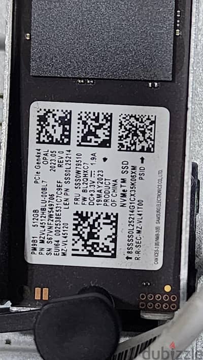 هارد 512 NVMeTM SSD سامسونج جديد