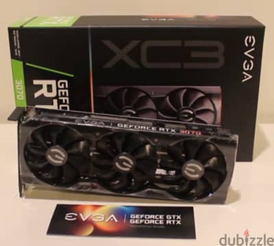 rtx 3070 evega XC3 ultra بالبرشامه والمشملات   متاح شحن ودفع عند الاست