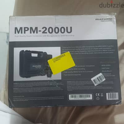 ميكروفون استوديو احترافي Marantz MPM-2000U بتقنيه USB،