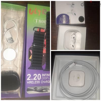 AirPods Pro + T800 Ultra 3 للبيع – حالة ممتازة