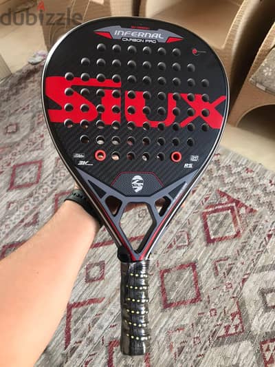 مضرب بادل جديد SIUX Infernal carbon pro. New & sealed