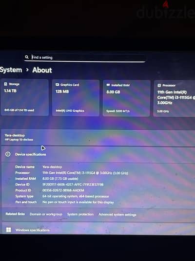 لاب توب hp استعمال خفيف