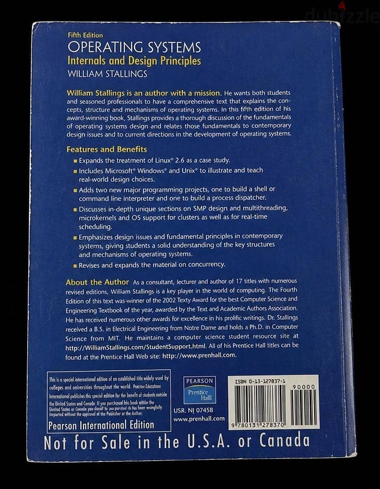Operating Systems: Internals and Design Principles 1