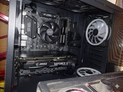 قطع تجميعة ألعاب ممتازة ( Ryzen 5 3600X + B450 Tomahawk + 16GB RAM+ )