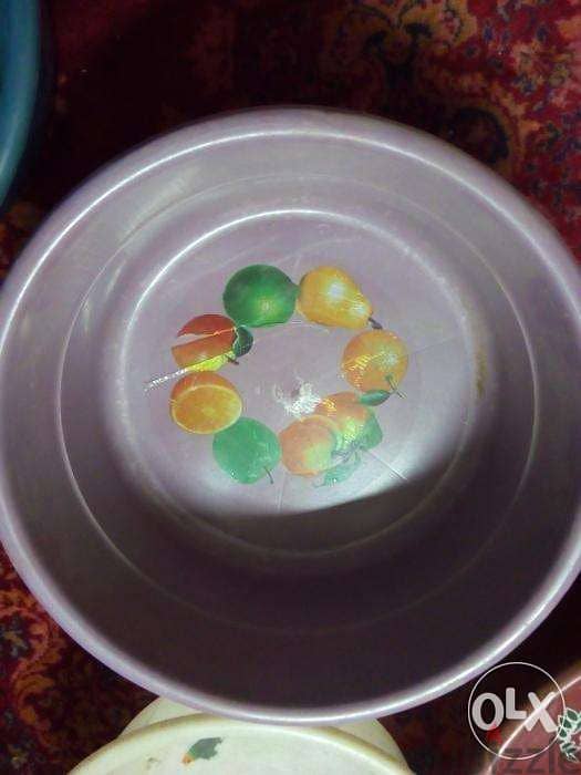 Large plastic plates number 5 2