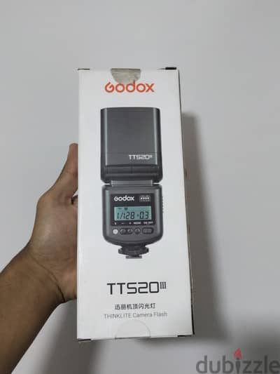 Godox tt520 flash فلاش جودوكس 520 بحالة الجديد