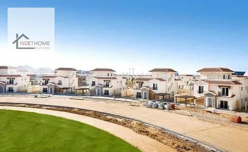 فيلا توين هاوس 413 م استلام فوري مفروشة بالكامل للبيع في المقصد العاصمة الإدارية موقع بحري مميز برايم لوكيشن فيو لاندسكيب