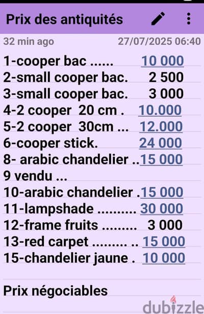 First-class copper antiques