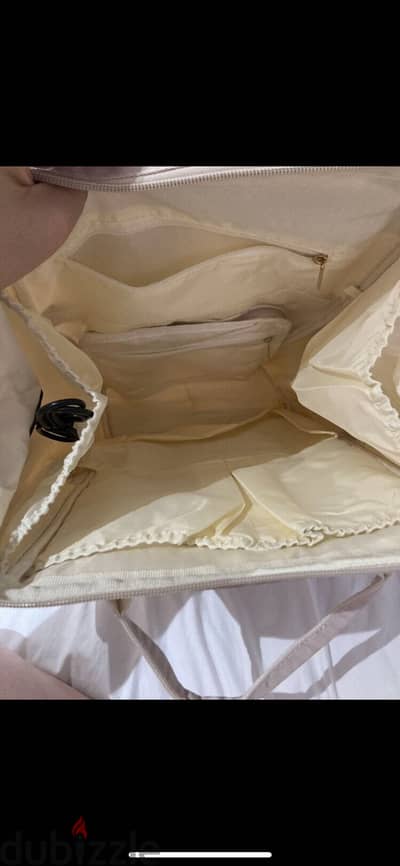 diaper bag beige شنطة البيبى شنطة الام  backpack diaper bag
