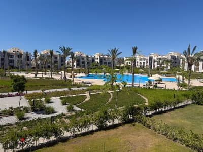Two-bedroom chalet for rent in Jaya Ras El Hekma, North Coast with pool view