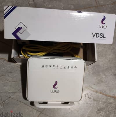 راوتر we vdsl استعمال نضيف جدا زي الجديد