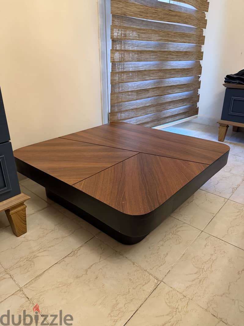Brown wood table 1