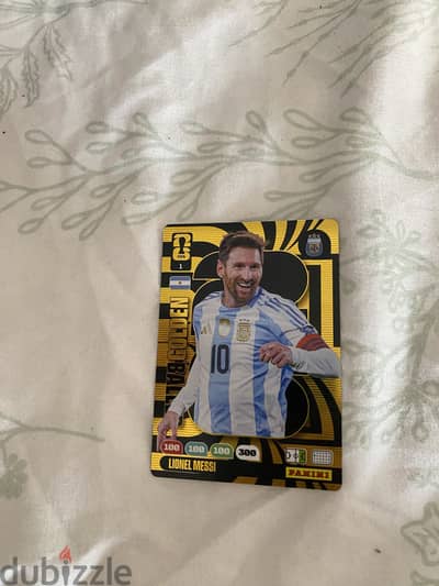 Card messi gold
