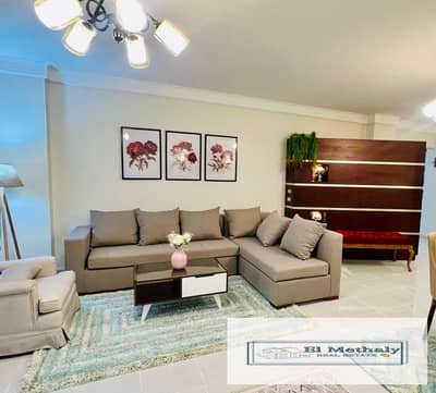 A distinctive furnished apartment for rent in Al Rehab City, New Cairo