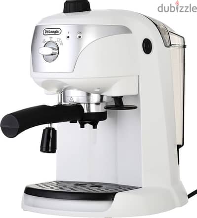 Delonghi EC221 Pump Espresso and Coffee Machine, 1.4 L - white