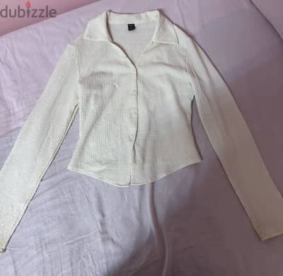 fitted white shirt
