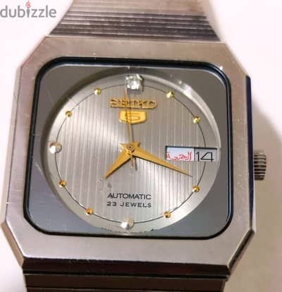 ساعة سيكو 5 أوتوماتيك ياباني أصلي كلاسيك (Vintage Seiko 5) بحركة اليد