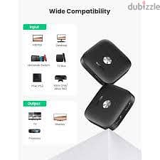 موصل و محول HDMI 4K ٢ مدخل و ١ مخرج لون اسود