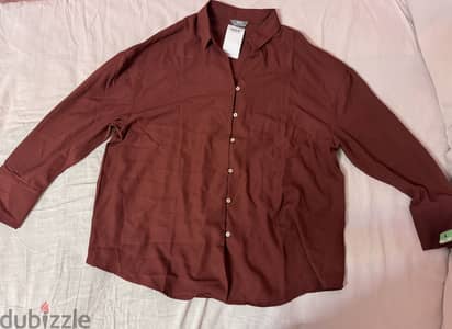 max burgundy blouse